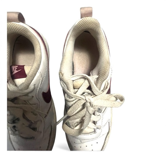 Nike Court Borough 2 Low White Dark Beetroot - Picture 12 of 16